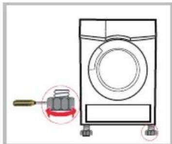 Infiniton SD-B97B - Ajuste de las patas regulables - 1