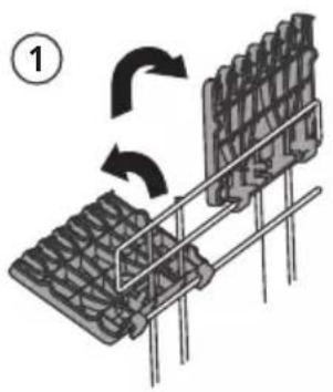 Diagram of a mechanical assembly with rotating components and directional arrows (no text or symbols)