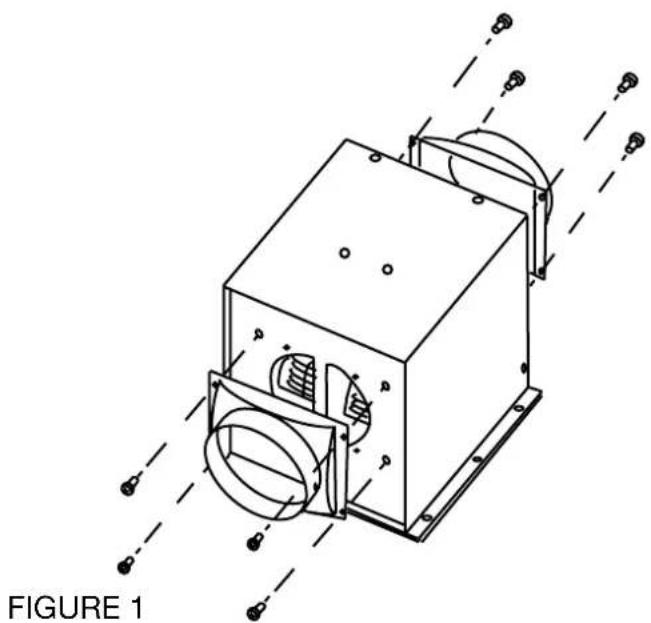 Technical line drawing of a mechanical device with mounting flanges and internal components (no text or symbols)