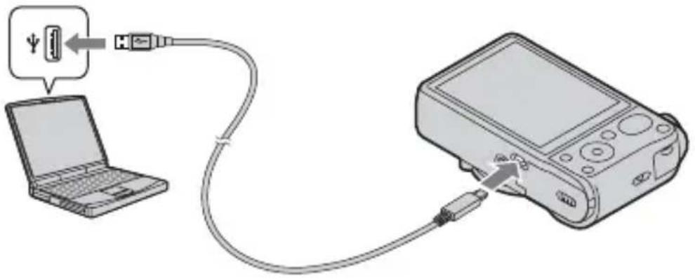 SONY Cybershot DSC-HX20 - Зарядка посредством подключения к компьютеру - 1