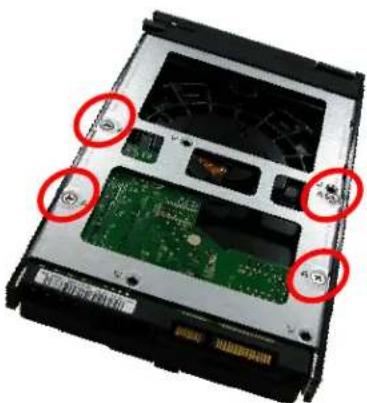 Rocstor Enteroc N56 - Installing 3.5" Disk in a Disk Tray - 3