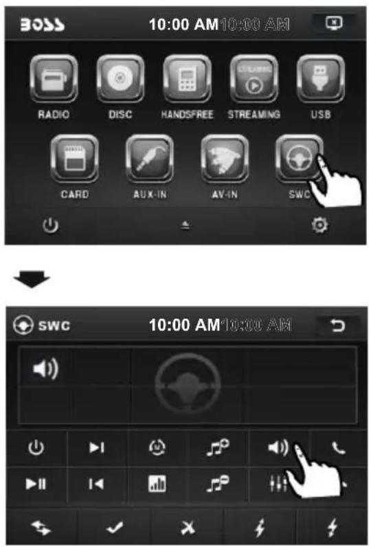 BOSS 10:00 AM 10:00 AM RADIO DISC HANDSPREE STREAMING USB CARD AUX-IN AV-IN SWC SWC 10:00 AM 10:00 AM