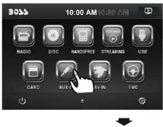 BOSS 10:00 AM 10:00 AM RADIO DISC HANDSFREE STREAMING USB CARD AUX- AV-IN SWC