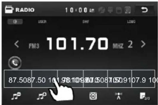RADIO 10:00 AM USER SWF LOAD FM3 101.70 MHZ 2 > 87.5087.50 101.98.109.86.5087.509107.9 100