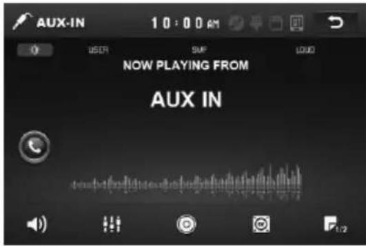 AUX-IN 10:00 AM NOW PLAYING FROM AUX IN