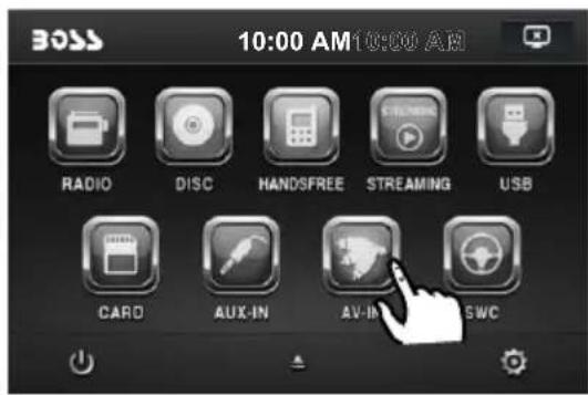 BOSS 10:00 AM 10:00 AM RADIO DISC HANDSFREE STREAMING USB CARD AUX-IN AV-IN SWC