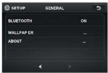 SETUP GENERAL BLUETOOTH ON WALLPAP ER ... ABOUT ...
