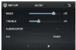 BASS +05 TRIBLE -91 SUBWOOFER EQ USER