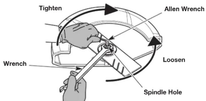 Craftsman CMXGKAME3079 - Installing the Edger Blade - 2