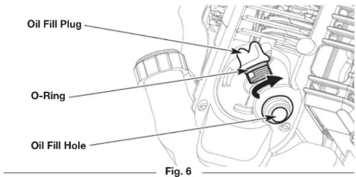 Craftsman CMXGKAME3079 - ADDING OIL: INITIAL USE - 2