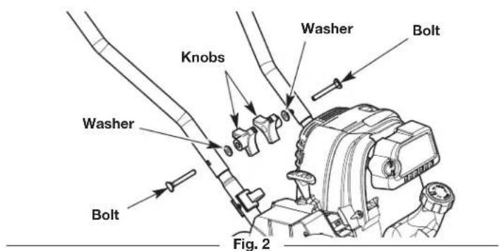 Craftsman CMXGKAME3079 - Securing the Starter Rope, Throttle Cable and Wire Assembly - 2