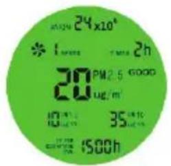 24 x 10^6 * I range 2h 20 PM 2.5 good ug/m³ 10 µm/s 35 gm/10 1500h