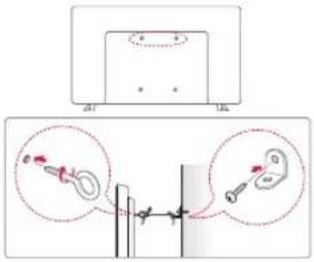 LG 32LH570D - การยิดเครื่องกับผนังเพื่อความปลอดภัย - 1