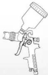 Ozito ASG-GFK - TOUCH-UP GRAVITY FEED SPRAY GUN - 2
