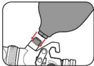 Ozito ASG-GFK - Fitting the Paint Pot - 1