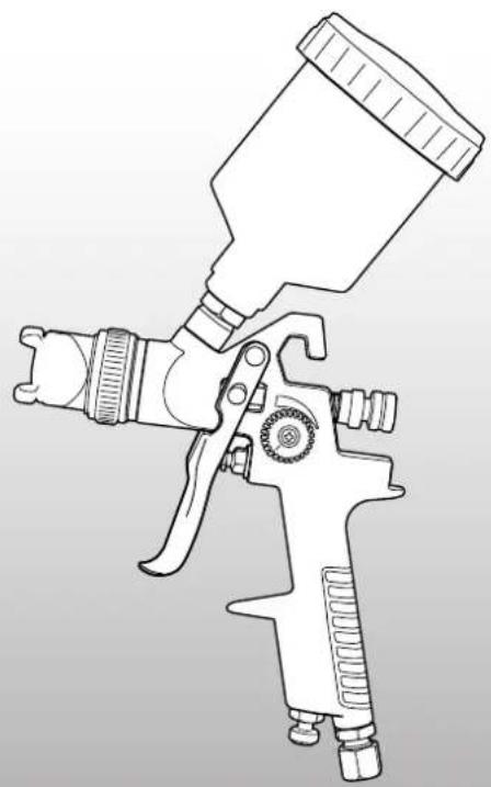Ozito ASG-GFK - TOUCH-UP GRAVITY FEED SPRAY GUN - 1