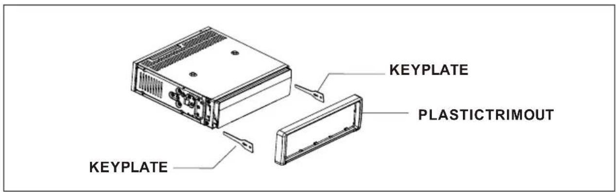 KEYPLATE PLASTICTRIMOUT KEYPLATE
