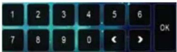 1 2 3 4 5 6 7 8 9 0 < > OK