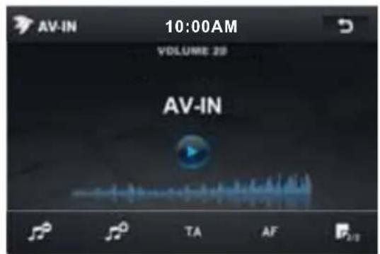AV-IN 10:00AM VOLUME 20 AV-IN TA AF