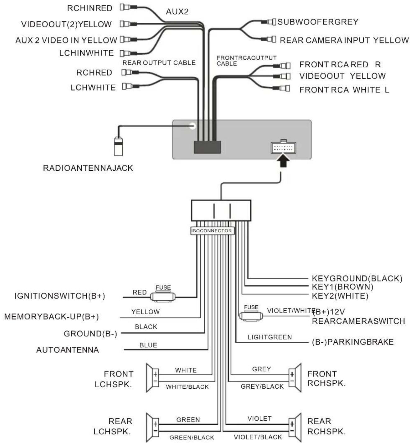 BOSS BV9977 - WIRING CONNECTION - 1