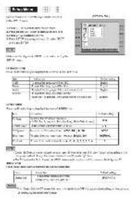 Scanned document page with Chinese text, tables, and a table of contents including names, titles, and dates.