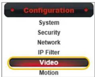 Configuration System Security Network IP Filter Video Motion