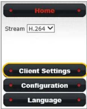 Home Stream H.264 Client Settings Configuration Language