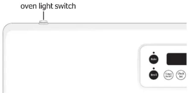 oven light switch Bake Drill Timer Setup Clock Set
