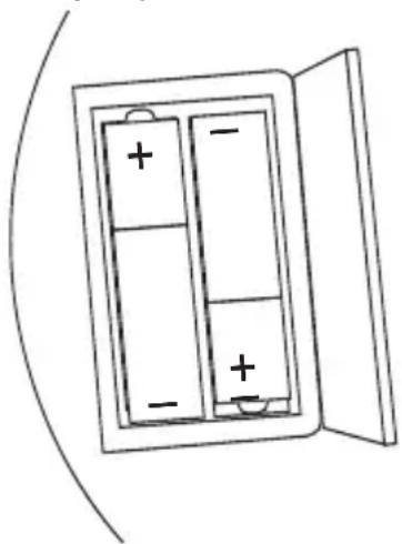 Diagram of a battery pack with two cells filled with positive and negative charges, enclosed in an open casing (no text or symbols)