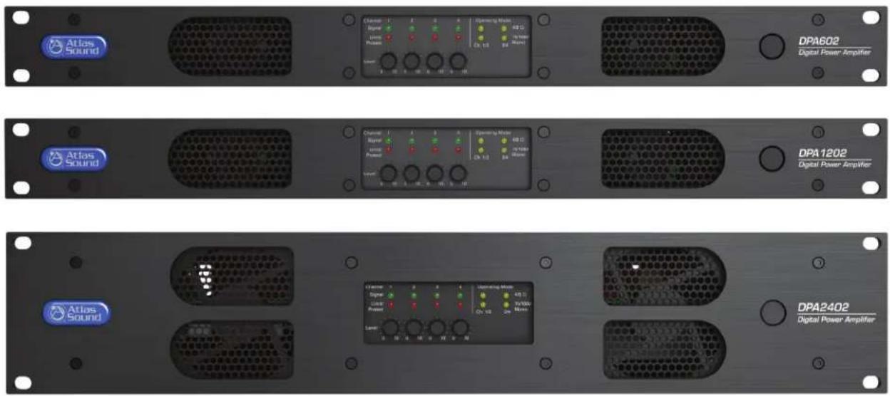 Atlas Sound DPA602 Digital Power Amplifier Atlas Sound DPA1202 Digital Power Amplifier Atlas Sound DPA2402 Digital Power Amplifier
