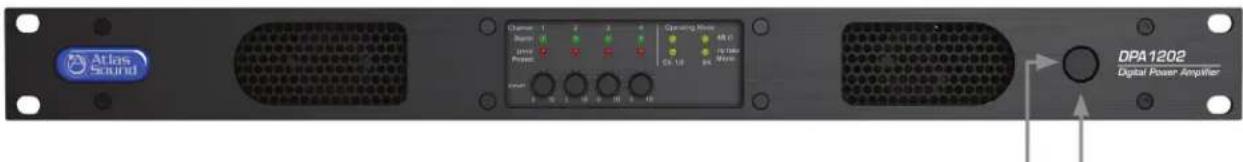 Atlas Sound Channel 1 2 3 4 Opening Time Power 0 1 2 3 4 5 6 7 8 9 10 Power 0 1 2 3 4 5 6 7 8 9 10 DPA1202 Digital Power Amplifier