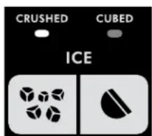 CRUSHED CUBED ICE