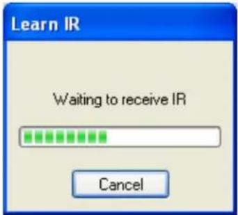 Learn IR Waiting to receive IR Cancel