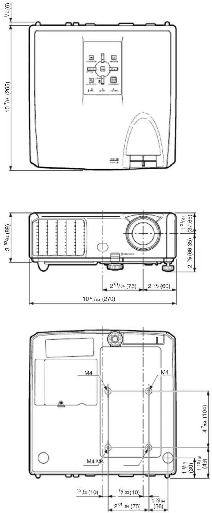 SHARP XR-30S - Dimensions - 1