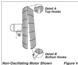 Detail A Top Hooks Detail B Bottom Hooks Non-Oscillating Motor Shown Figure 4