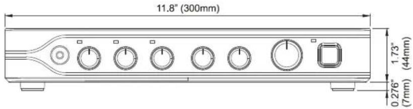 11.8" (300mm) 1.73" (44mm) 0.276" (7mm)