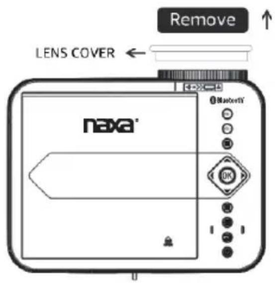 Remove LENS COVER ← Naxa® OK