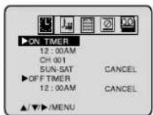 TOSHIBA MW24F51 - To set the on timer - 7