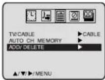 TOSHIBA MW24F51 - To ADD/DELETE channels - 2