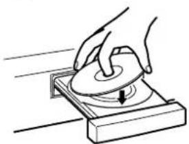 Illustration of a hand pressing a circular component on a baseplate (no text or symbols)
