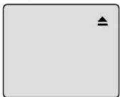 Blank gray rectangle with a small black triangle symbol in the top-right corner (no text or labels)