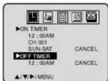 TOSHIBA MW24F51 - To set the off timer - 7