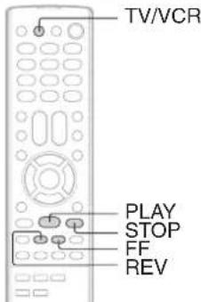 TV/VCR PLAY STOP FF REV