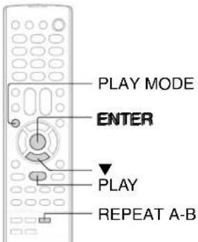 PLAY MODE ENTER PLAY REPEAT A-B