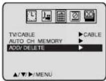 TOSHIBA MW20F52 - To ADD/DELETE channels - 2