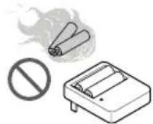 LG M182CB - Do not recharge or disassemble the batteries. Do not dispose of batteries in a fire. - 1