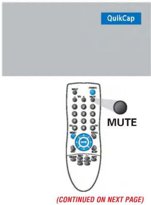 QuickCap MUTE (CONTINUED ON NEXT PAGE)