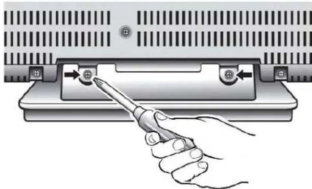 SANYO DP15647 - DETACHING THE TV TILT STAND - 1