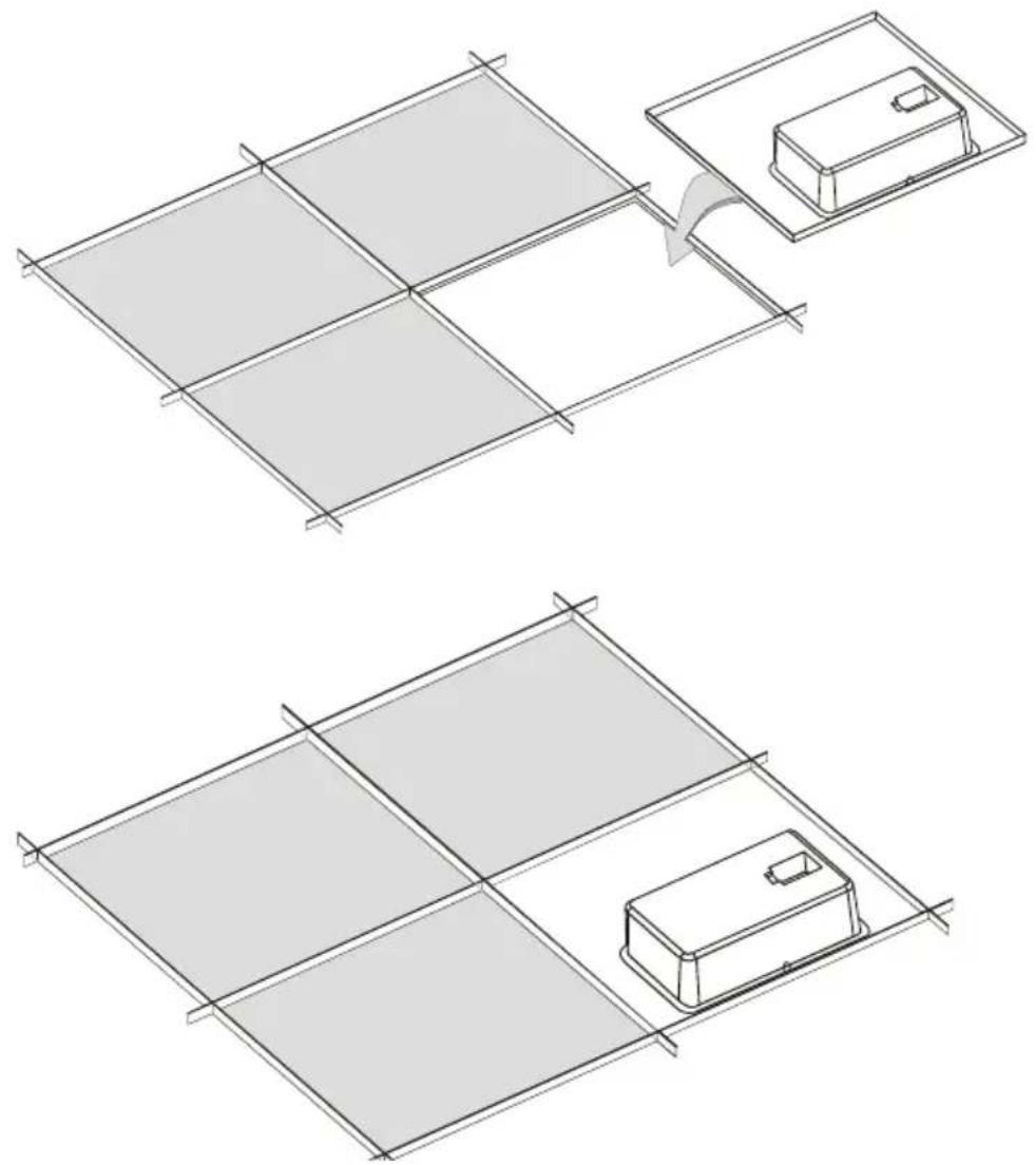 Kramer SPK-C818 - Installing the Tile Size Speaker - 1
