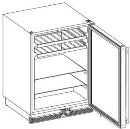 U-Line 1224BEVS-00A - REMOVING AND INSTALLING INTERIOR SHELVES - 1
